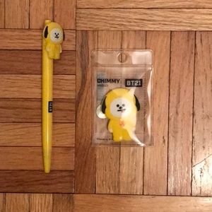 Bt21 Chimmy pen and magnet bundle